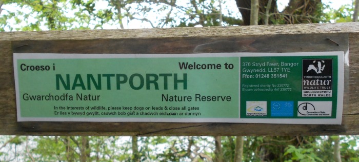 Nantporth Nature Reserve Welcome Sign