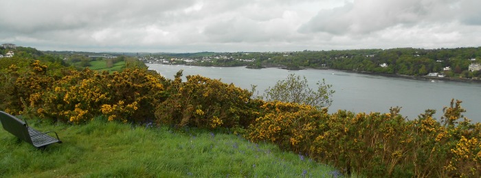 View of the Menai Strait and the Suspension Bridge to the West