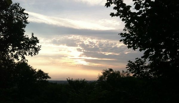 Sunset from Wallace Monument Stirling - 8.13.15 taken by FF