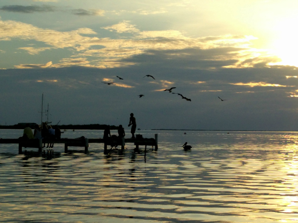 Sunset over Caye Caulker, Belize