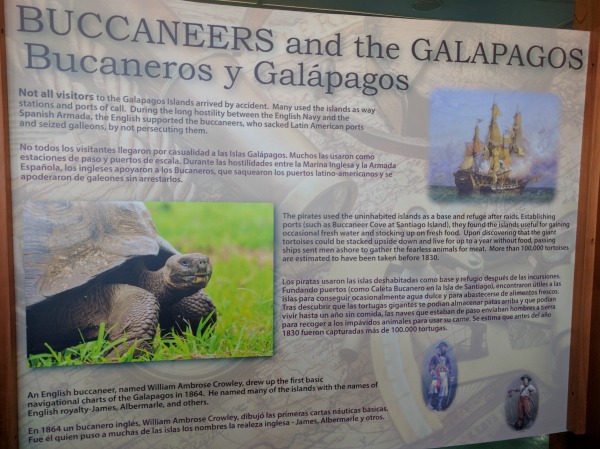 Buccaneers Sign, Charles Darwin Research Station, Puerto Ayora, Galapagos - taken 6.6.16 by FF