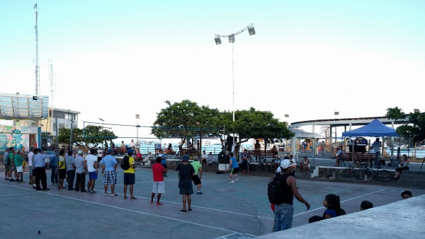 Men's Volleyball Game, Puerto Ayora, Galapagos - taken 6.8.16 by FF