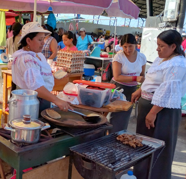 Traditional Ecuador Vendor, Farmer's Market, Puerto Ayora, Galapagos - taken 6.4.16 by FF