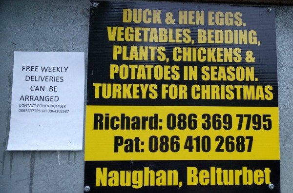 Farm Sign, Belturbet, Ireland - taken by FF 6.23.16