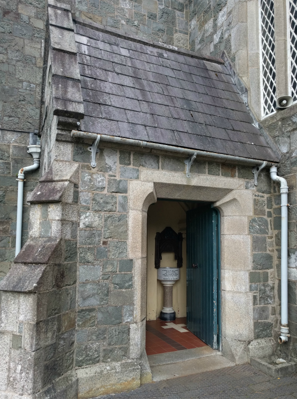 Entrance, St. Patrick's Church, Avoca, Ireland - taken 7.16.16 by FF