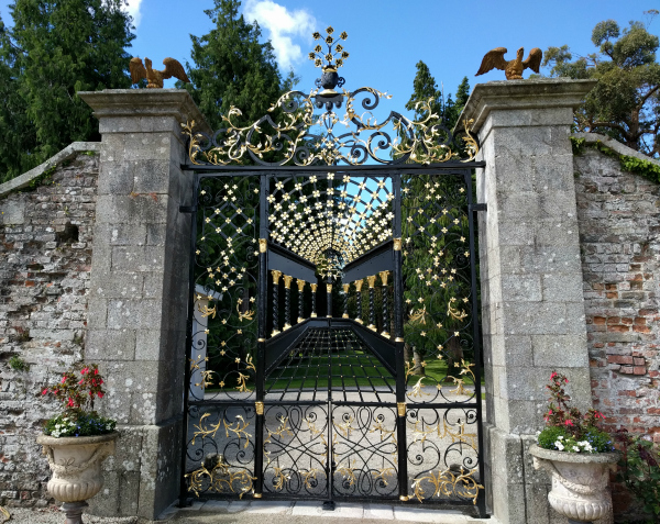 Gilded Garden Gate, Powerscourt Estate, Ireland - taken 7.2.16 by FF