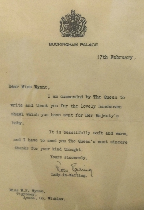 Queen's Letter, Avoca Woolen Mills, Ireland - taken 7.16.16 by FF