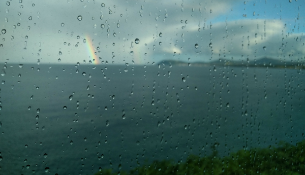 Rainbow Irish Sea, Dublin, Ireland - taken 7.1.16 by FF