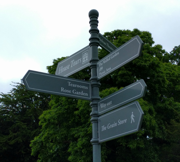 Signpost, Killruddery House, Ireland - taken 7.4.16 by FF