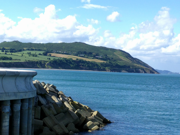 View North, Greystones Harbor, Ireland - taken 7.2.16 by FF