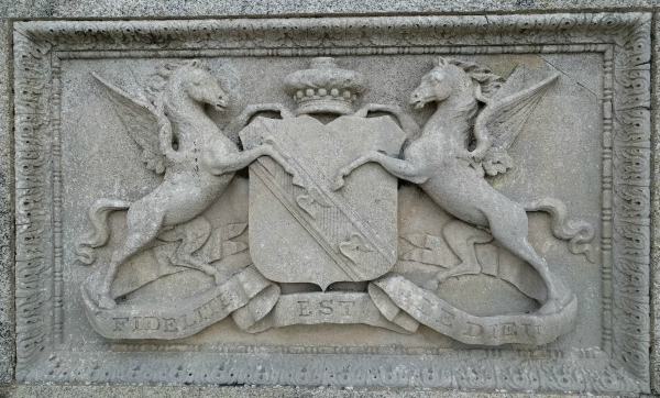 Wingfield Family Crest, Powerscourt Estate, Ireland - taken 7.2.16 by FF