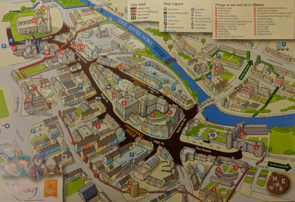 Medieval Mile Map, Kilkenny, Ireland - taken 9.1.16 by FF